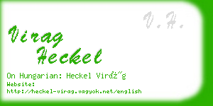 virag heckel business card